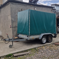 Двохосний причіп Humbaur HA 253015 із заїзними рейками та тентом 2 м №22 Б/У Двохосний причіп Humbaur HA 253015 із заїзними рейками та тентом 2 м №22 Б/У